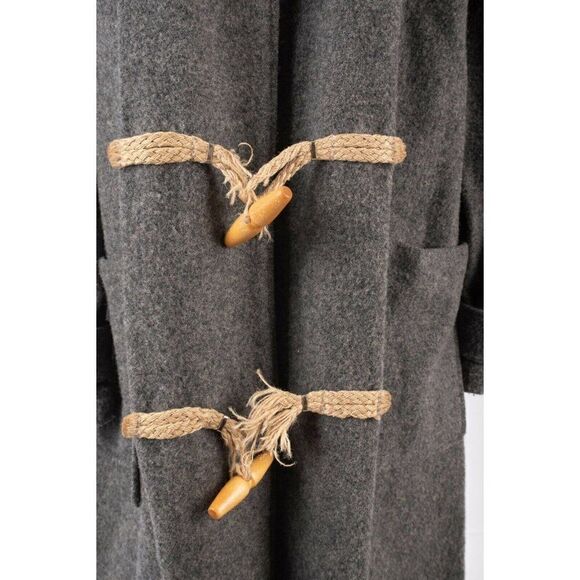 Vintage Woolrich Gray Toggle Car Coat Jacket M - Picture 2 of 6